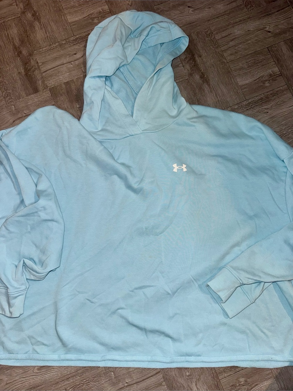 Under Armour Light Blue Hoodie Sweatshirt